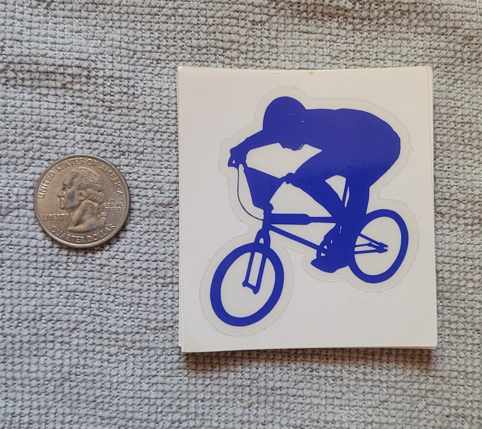 BMX Bicycle and Rider Toolbox Wall Helmet Sticker Vintage NOS Free Shipping