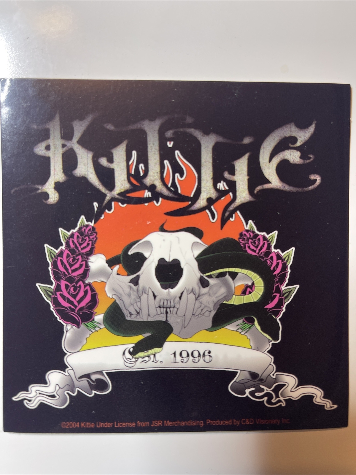 KITTIE Band Vinyl Sticker: Licensed, Vintage 2004, Excellent Condition, Rare