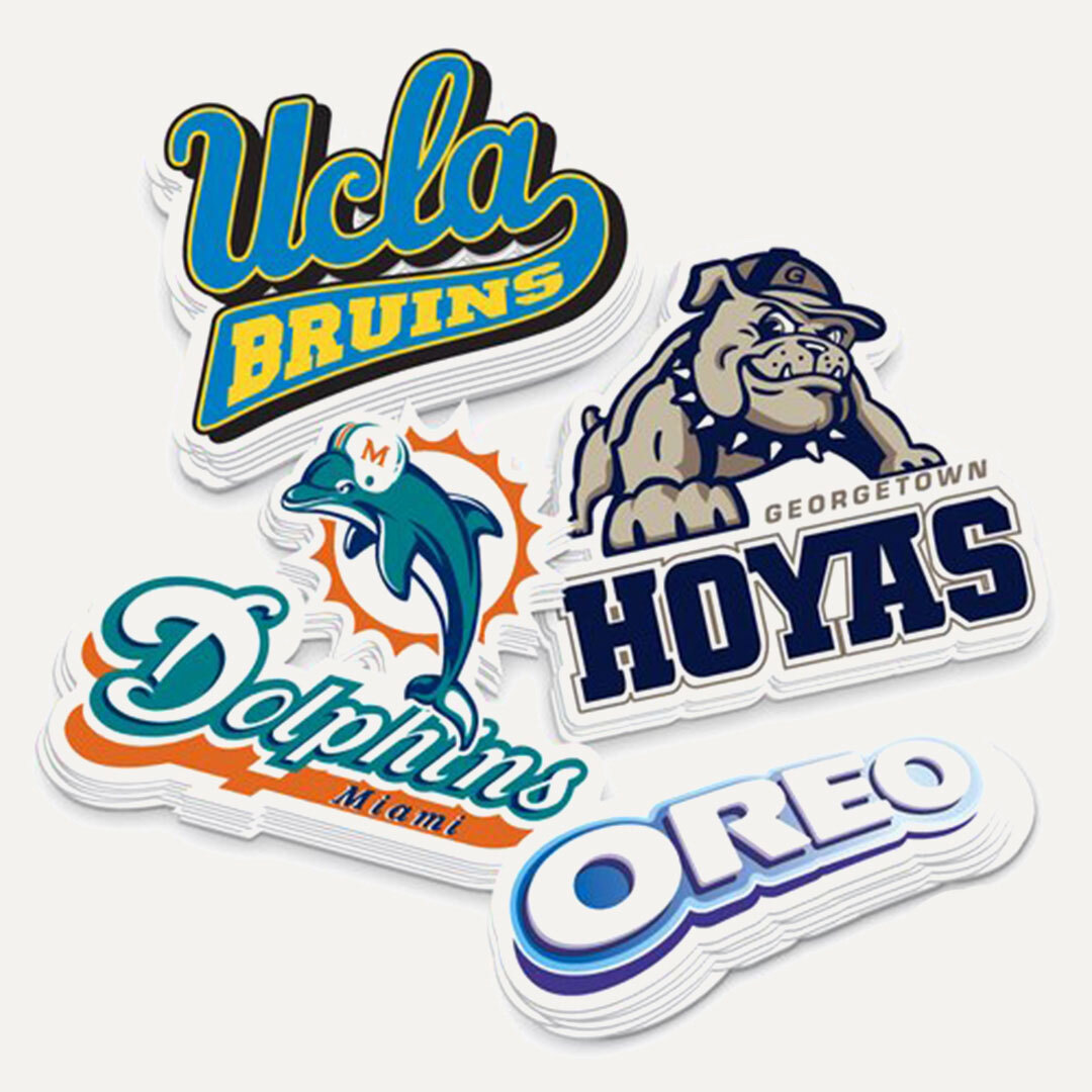 Custom sticker logo any size 2 Stickers for ps cell laptop phone case