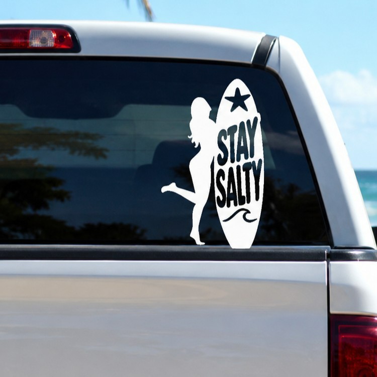 Salt Life – Stay Salty Vinyl Decal Sticker – Die Cut watersports boating surfing