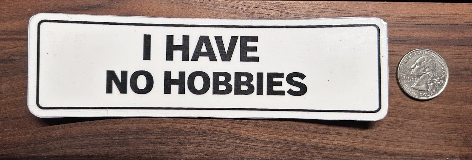 I Have No Hobbies – Glossy Vinyl Sticker