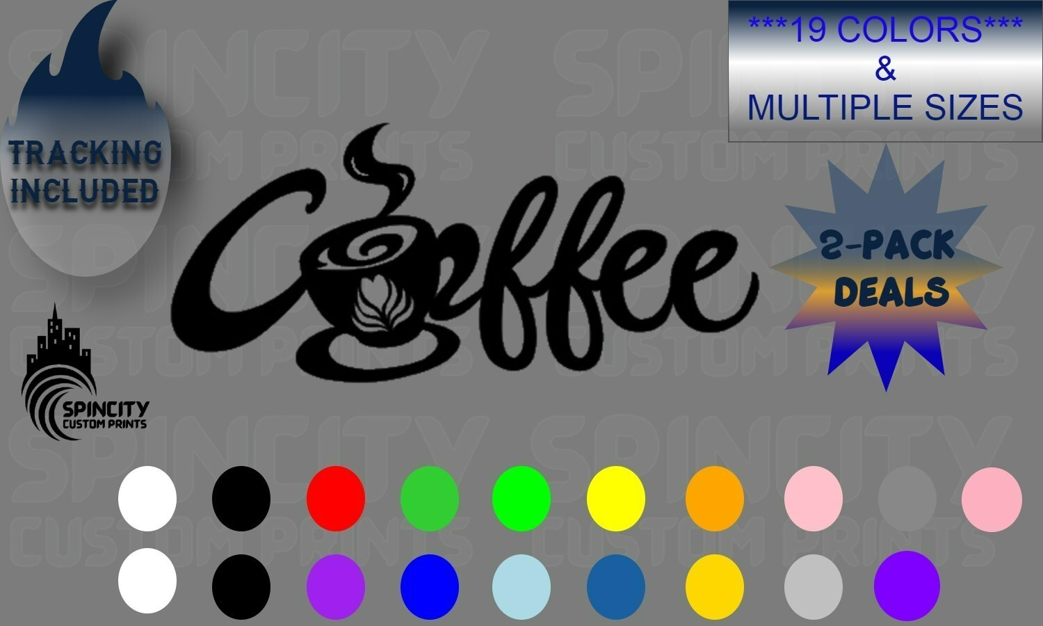 Coffee Home Vinyl Decal Graphic Window Laptop Wall Furniture Car Sticker NEW