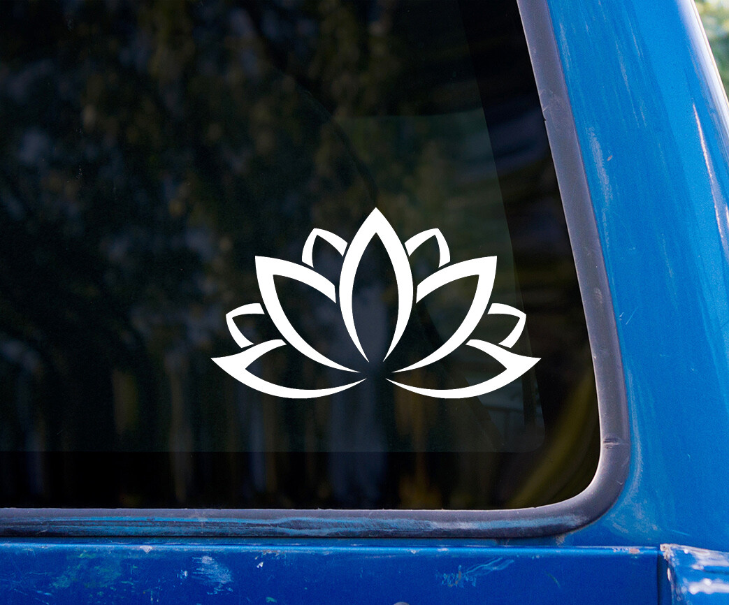 Lotus Flower vinyl sticker decal plant yoga buddhist symbol