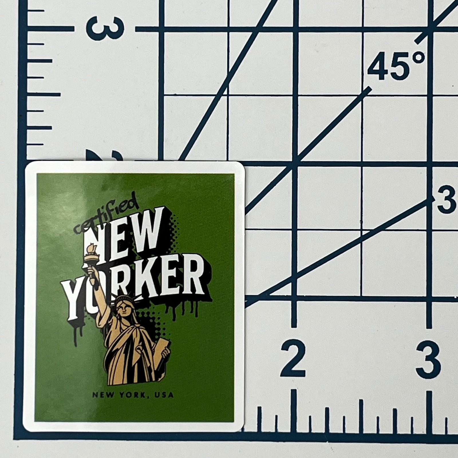 Certified New Yorker Vinyl Sticker Statue of Liberty NYC Travel Souvenir York