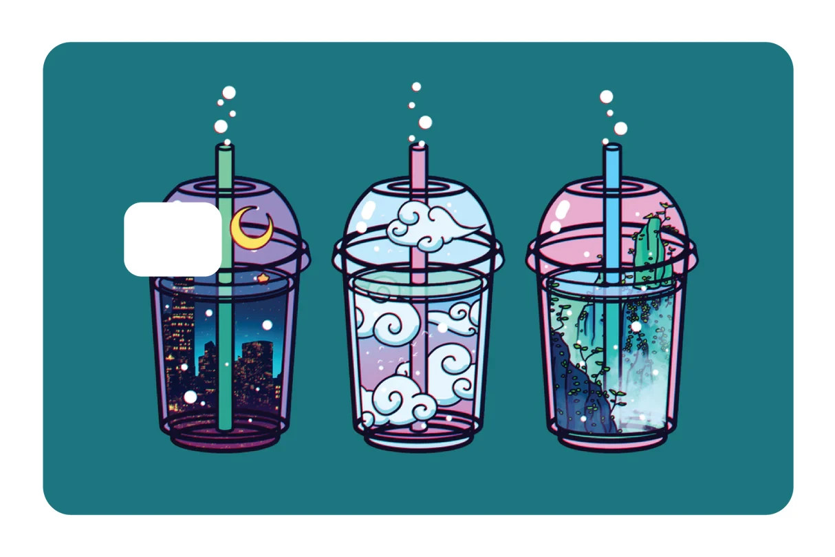 Magic Beverages Whimsical Potion Card Skin 2 Pack Fantasy Elixir Novelty Decal++