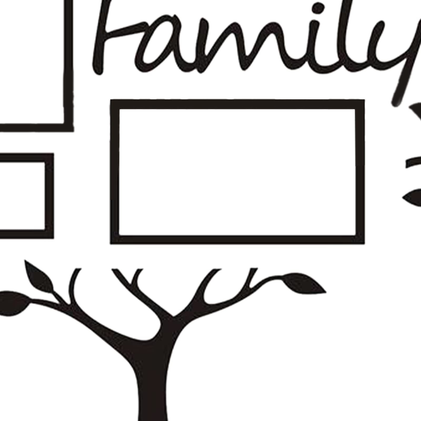 Photo Frame Wall Sticker, Family Tree Wall Decor Picture Frames Walls Sticker…