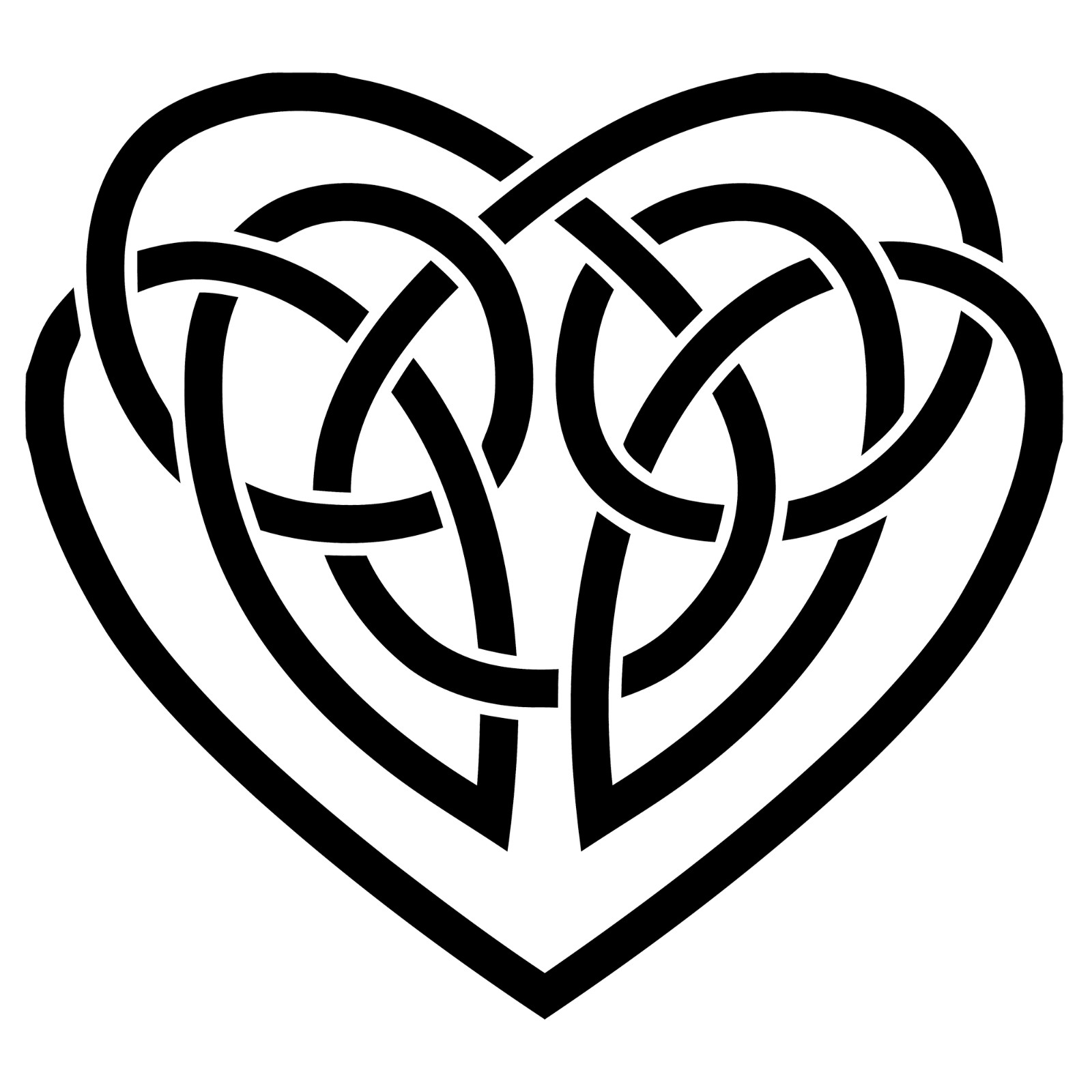 6" Celtic Heart Knot Vinyl Decal Sticker