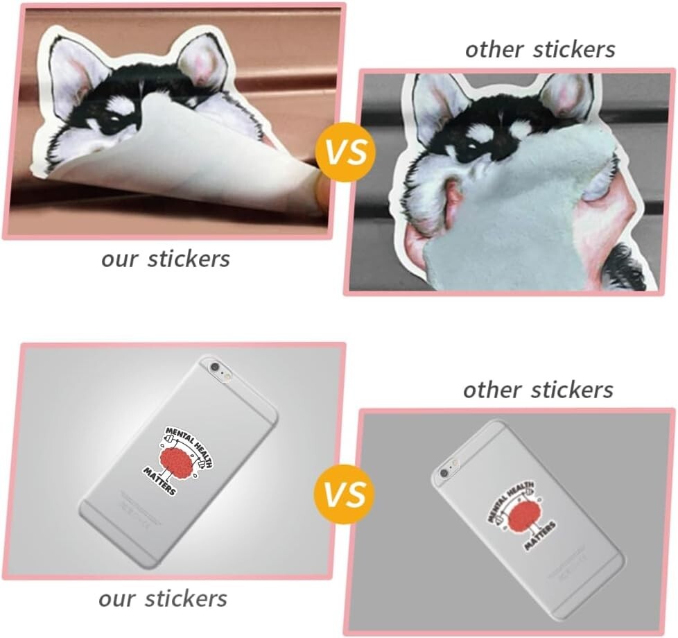 100 pcs Mental Health Stickers Decals, Mental Health Awareness Stickers