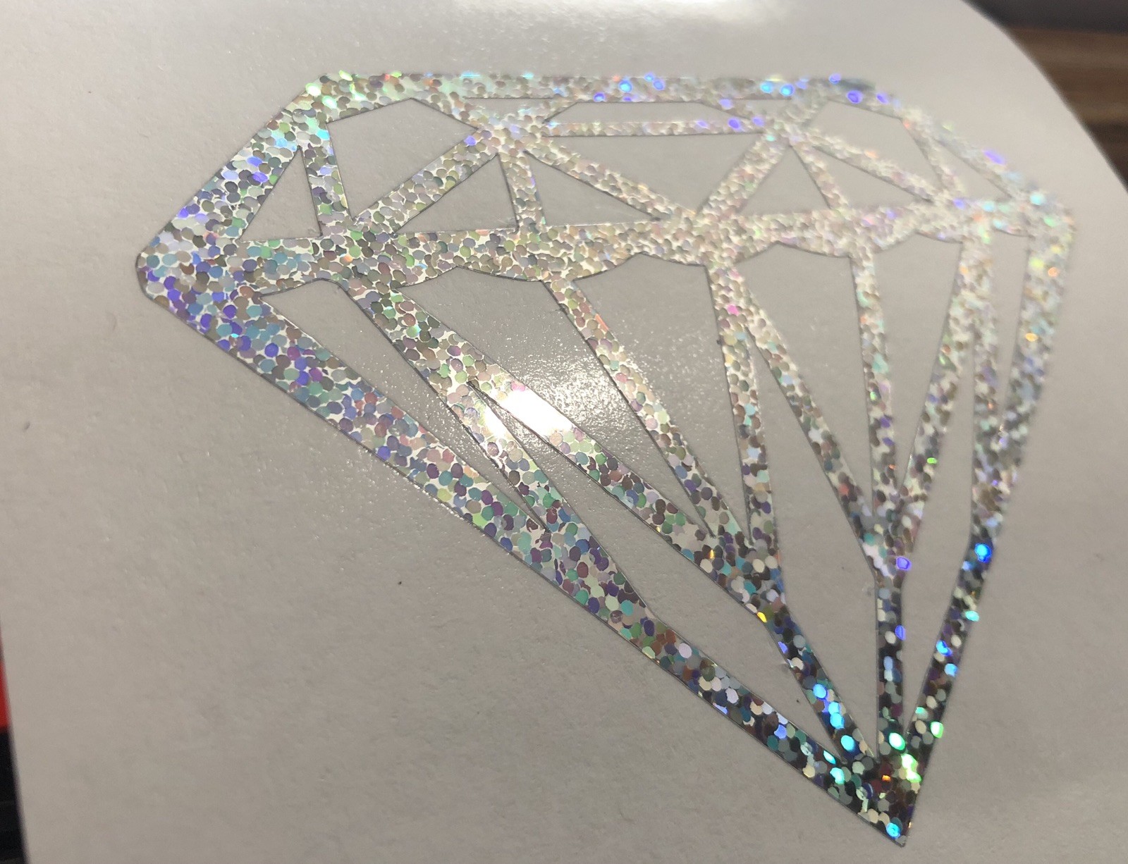 24" Diamond Decal Car Window Vinyl Jewel Love Laptop Sticker HOLOGRAPHIC Colors