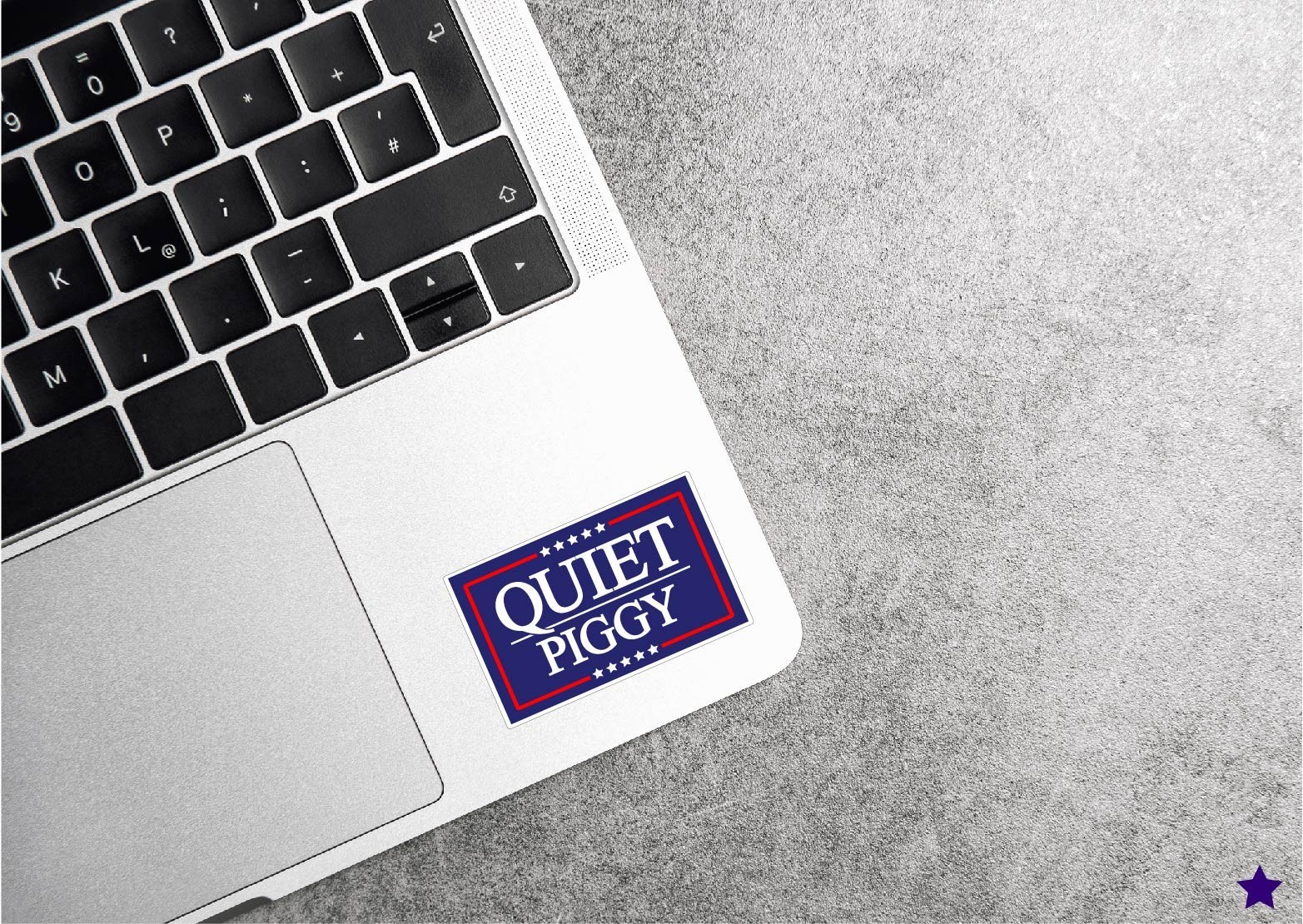Quiet Piggy Trump Decal Sticker 47 MAGA Political No Kings Day Anti Press Vance