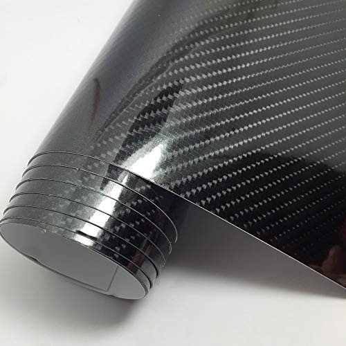 Carbon Fiber Vinyl Wrap for Cars – 6D High Gloss – Roll Bubble – Bubble