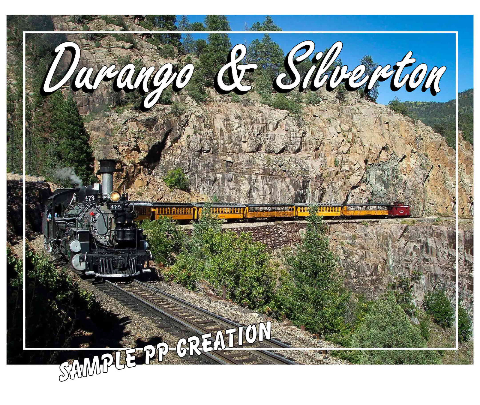 DURANGO & SILVERTON photo fridge MAGNET 4 X 3 inches TRAVEL