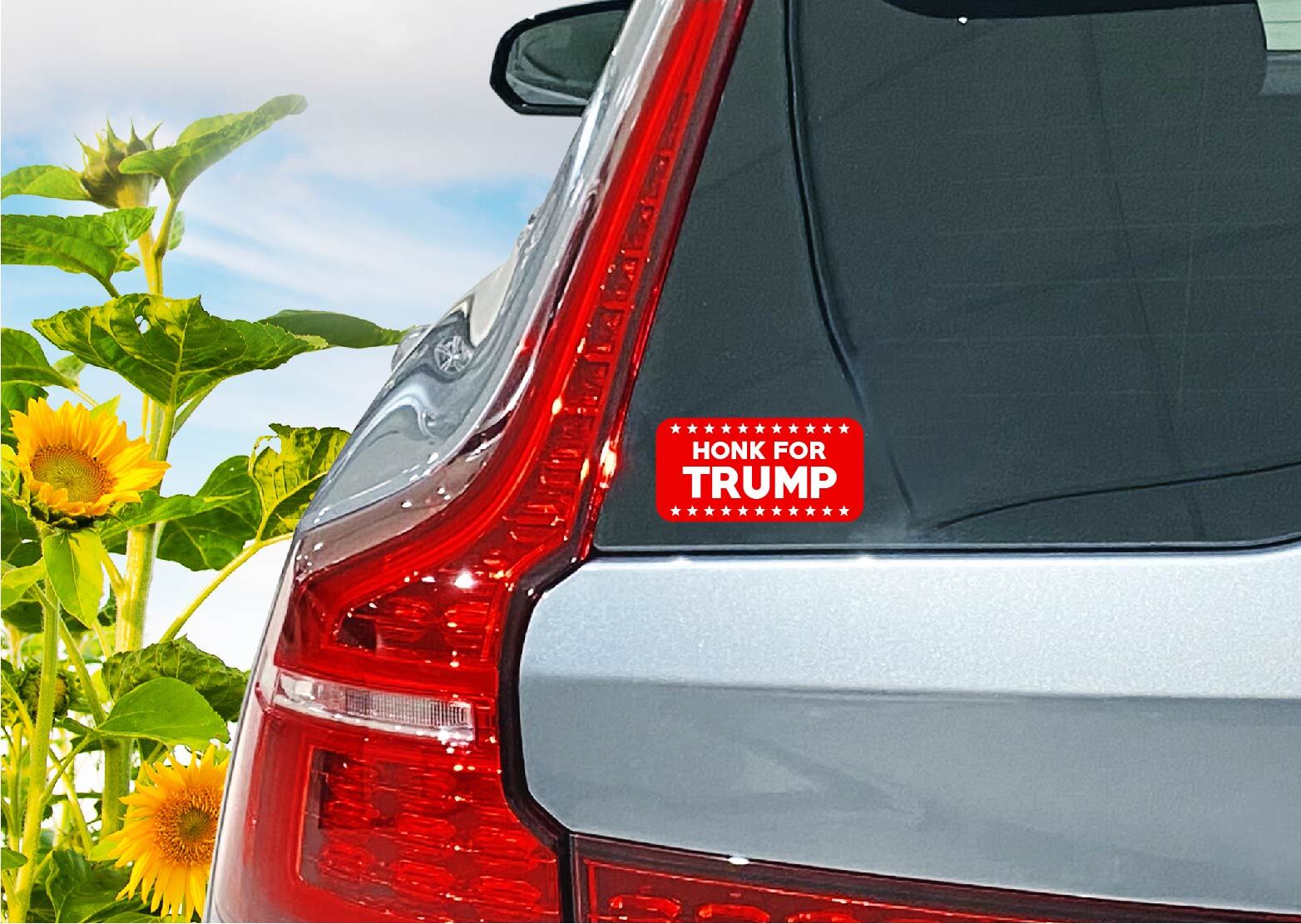 Honk For Trump Decal Sticker MAGA Stars USA Vance Make America Great Vote Red