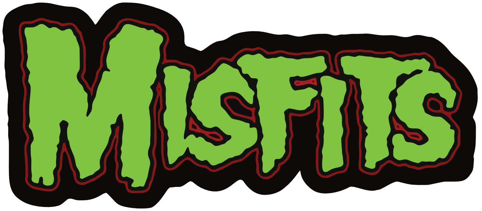 New Misfits Green Logo Sticker M001S