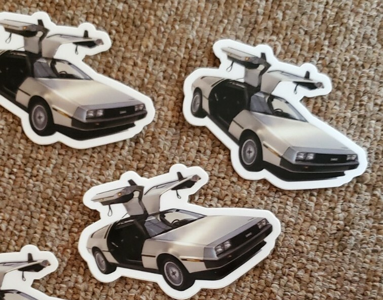 VOLVO 240 STICKERS, SAAB 900 STICKERS, Delorean Stickers – LOT of 13 RARE!!