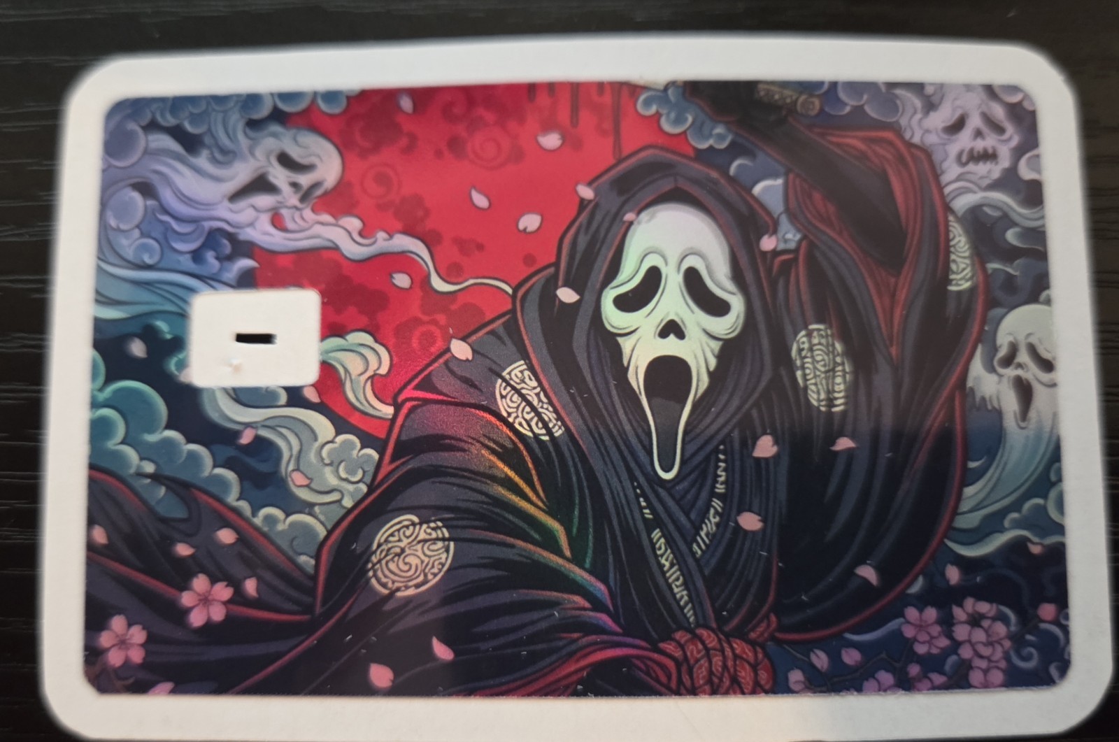 Uyiko-e Ghostface Debit Credit Card Sticker Skin Halloween Horror Uyiko Anime US