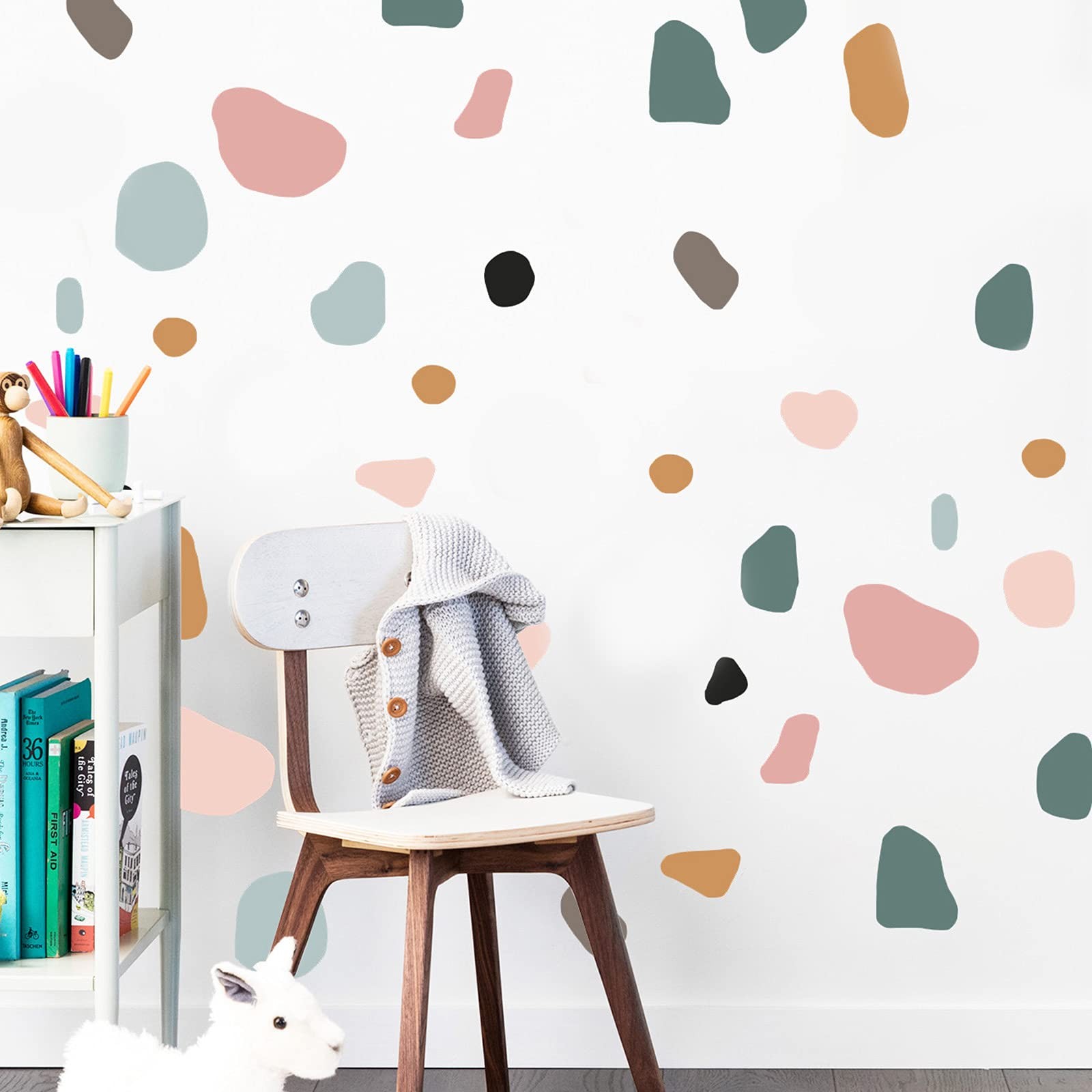 Boho Polka Dot Wall Stickers, Bohemian Style Neutral Wall Decals for Bedroom …