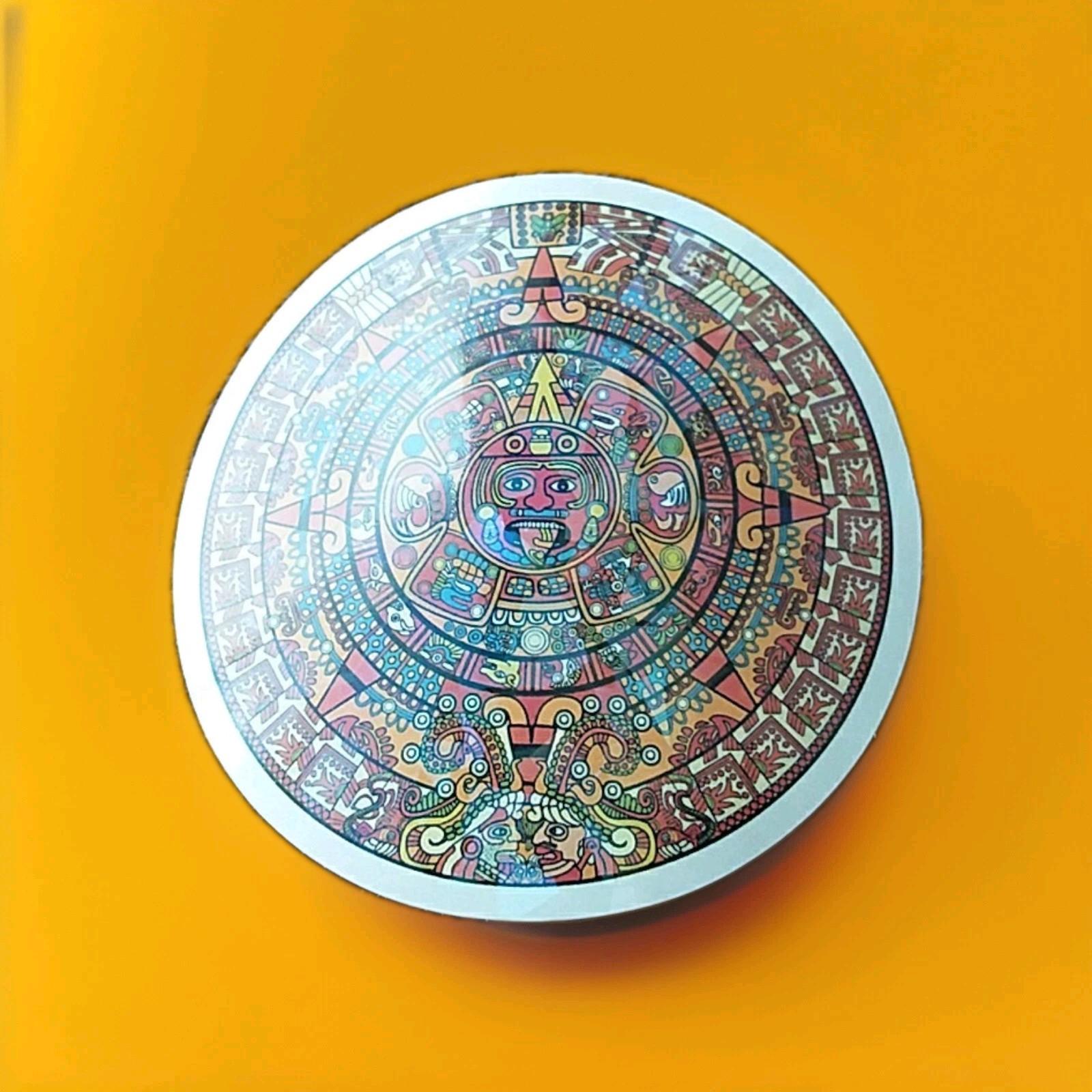 Aztec Sun Stone Sticker