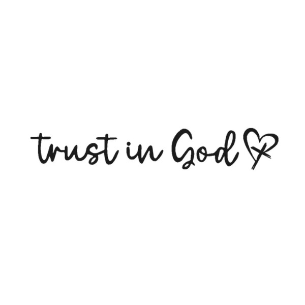 [1-Pack ] Trust in God -Rearview Mirror Phone Case Stickers