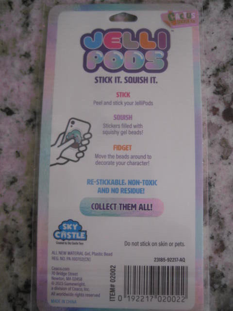 JELLI PODS STICK IT SQUISH IT Collectable Sensory Stickers Sky Castle Gamewright
