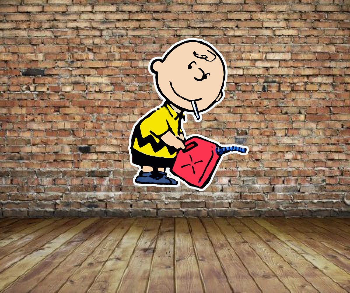 Banksy Charlie Brown Wall Art Sticker Car Decal Indoor/Outdoor 3M Bad Ass Chuck