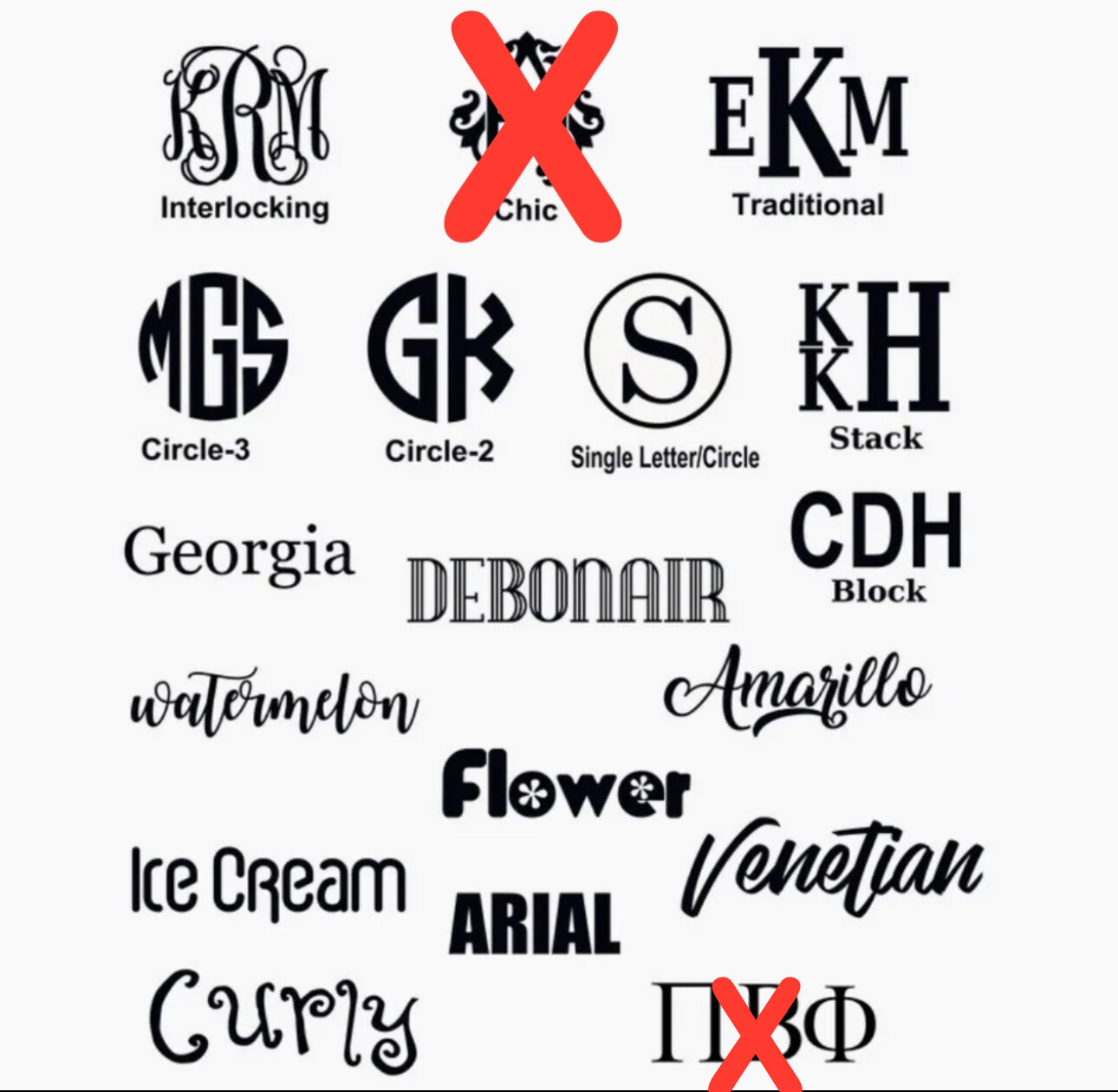 Monogram Custom Made Vinyl Decal • Custom & PERSONALIZED FOR YOU