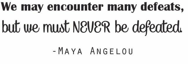 Vinyl Home Wall Inspirational Quote Decal – Maya Angelou Quotes Wall Decor 20×6