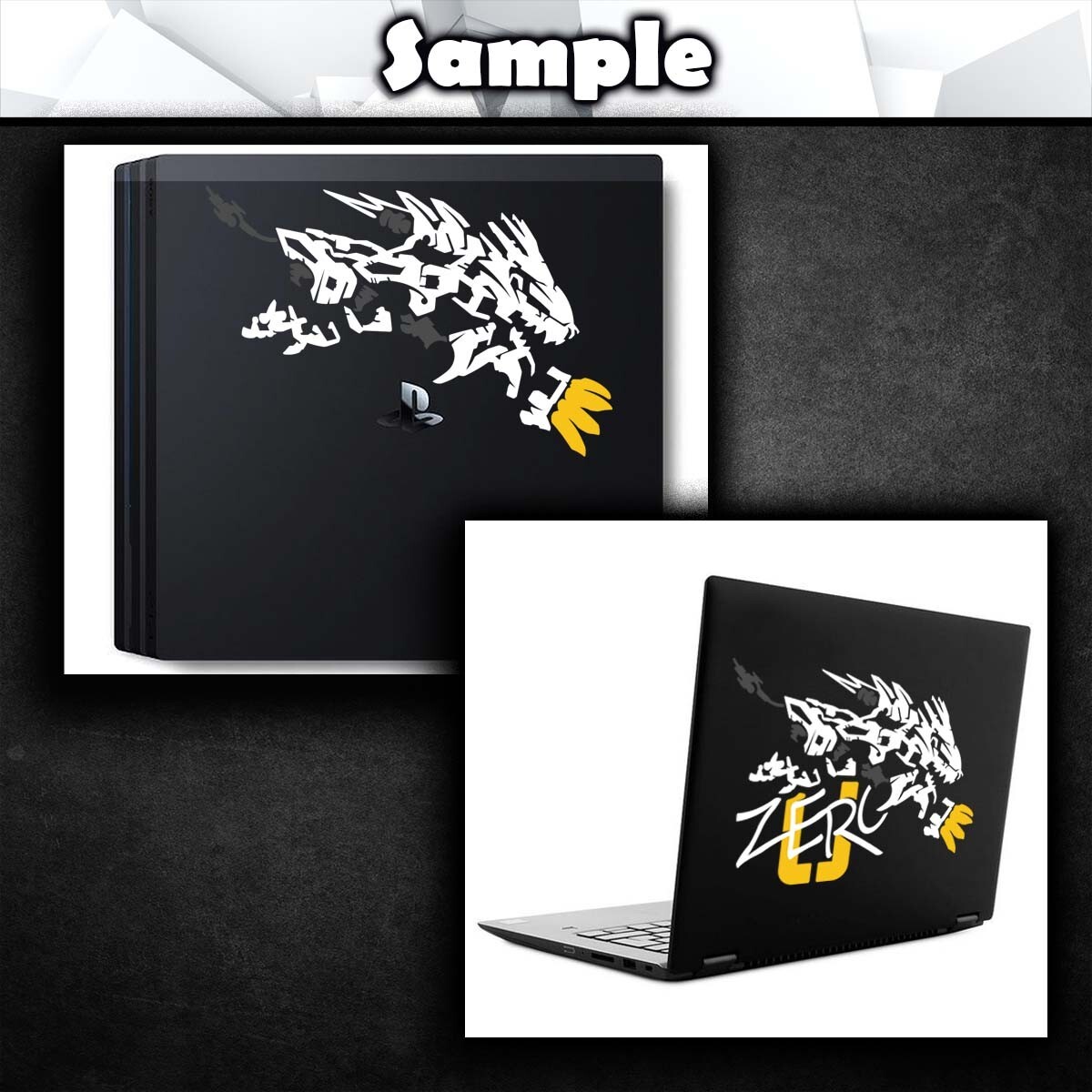 Liger Zero Zoids Vinyl Decal Sticker (Anime Mecha Car Laptop PC Tower Decor)