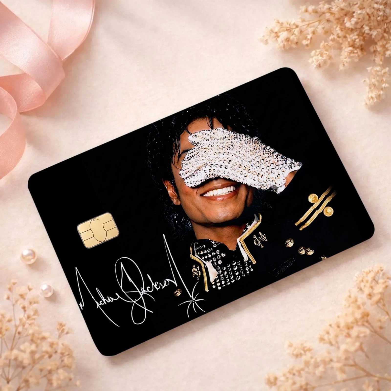 "King of Pop MJ Legend Credit Card Skin Anime Debit Card Vinyl Sticker
