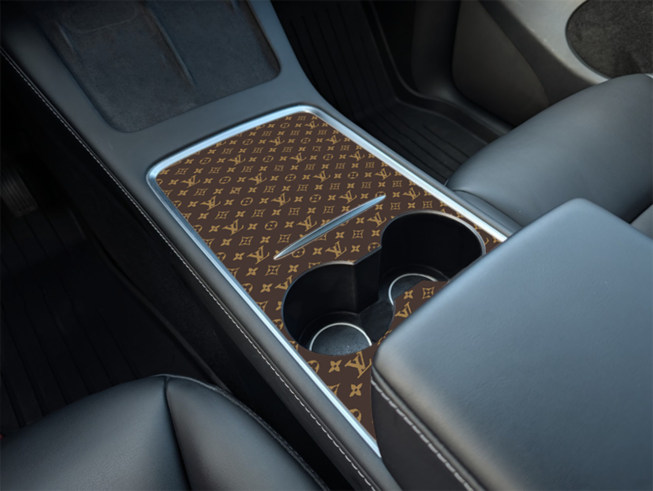 Tesla Model Y Center Console LV Wrap Kit (2021–2025) | Precision Fit DIY