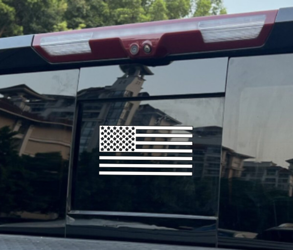 2 Pack-American Flag USA Vinyl Decal Bumper Sticker Patriotic Car Truck Window