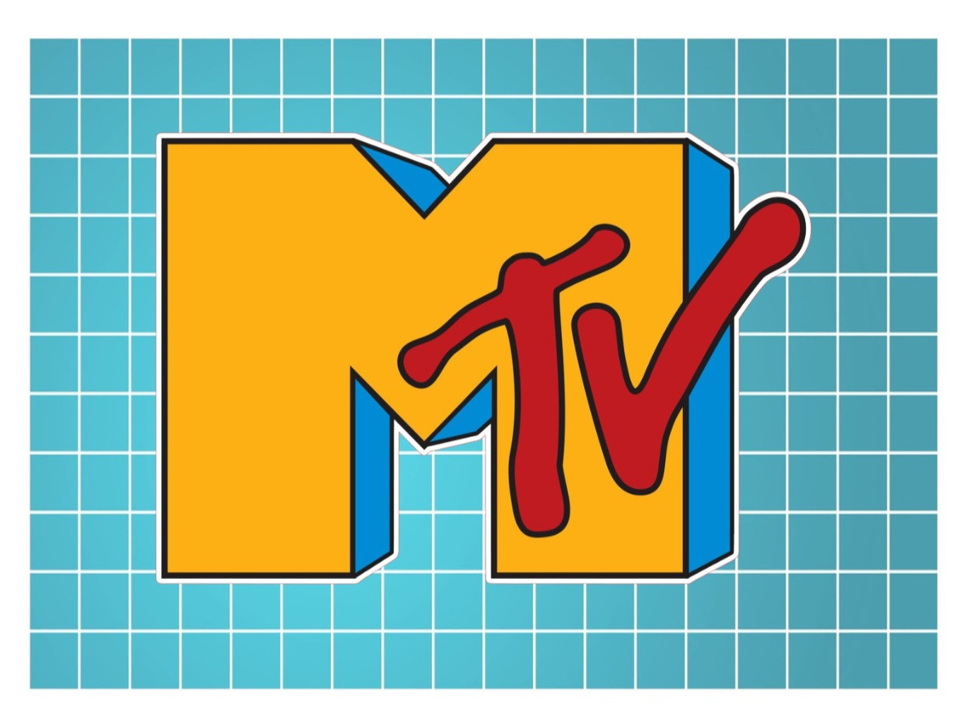 MTV Music Television Logo Laminated Vinyl Sticker/Decal