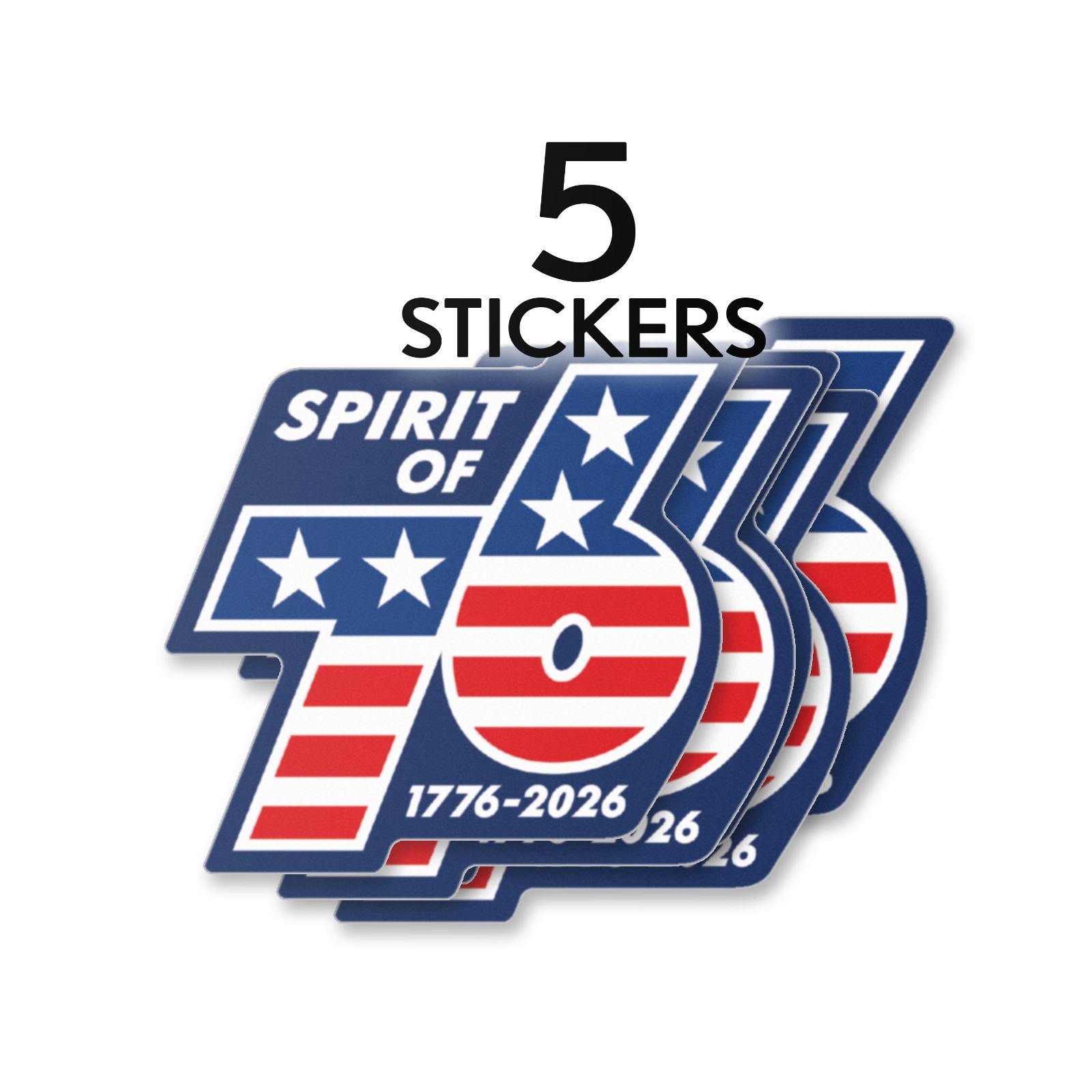 USA Stickers -Retro Spirit of 76 – America, Semiquincentennial, 250 Freedom