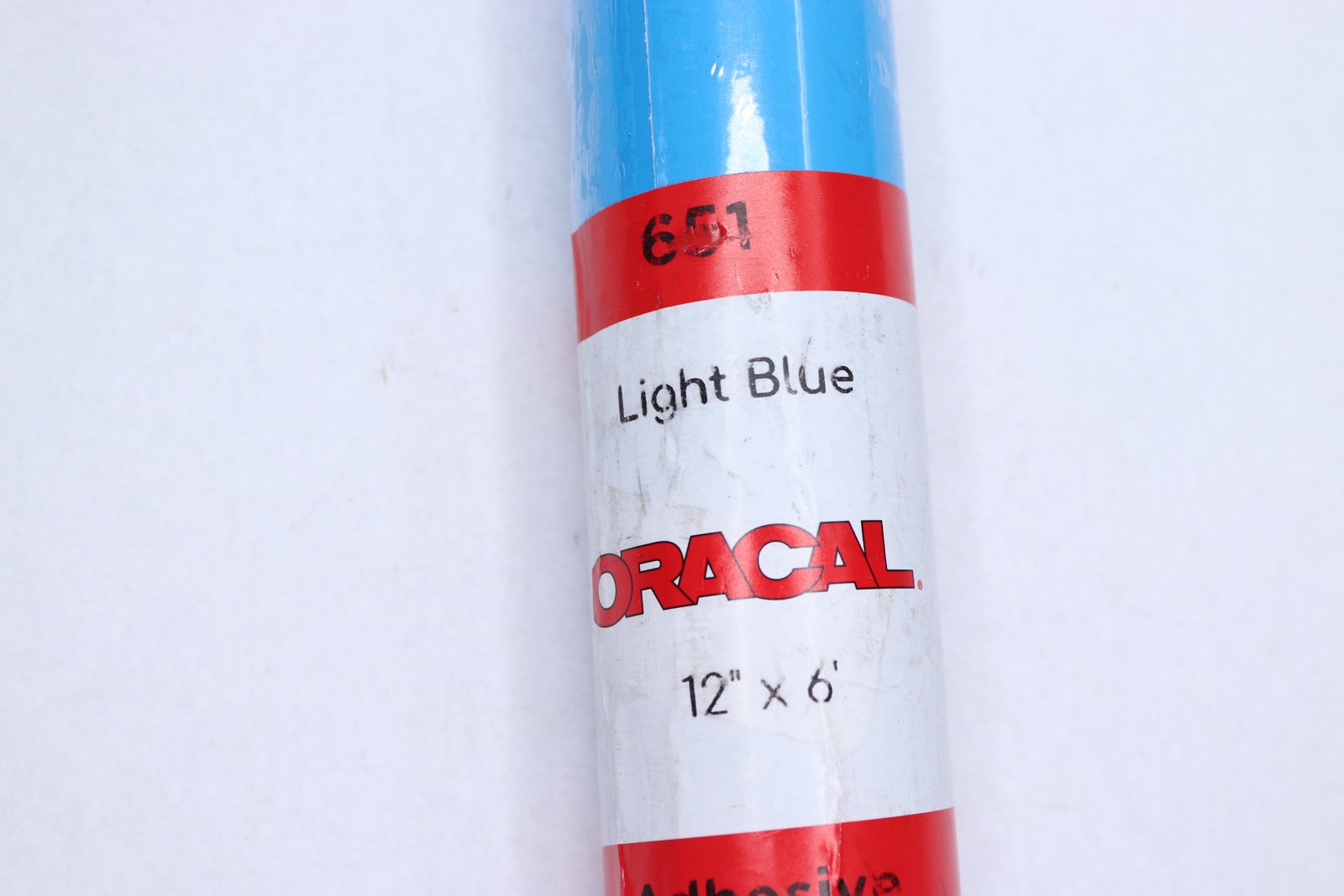 Oracal Glossy Permanent Vinyl Light Blue 12" x 6' 651