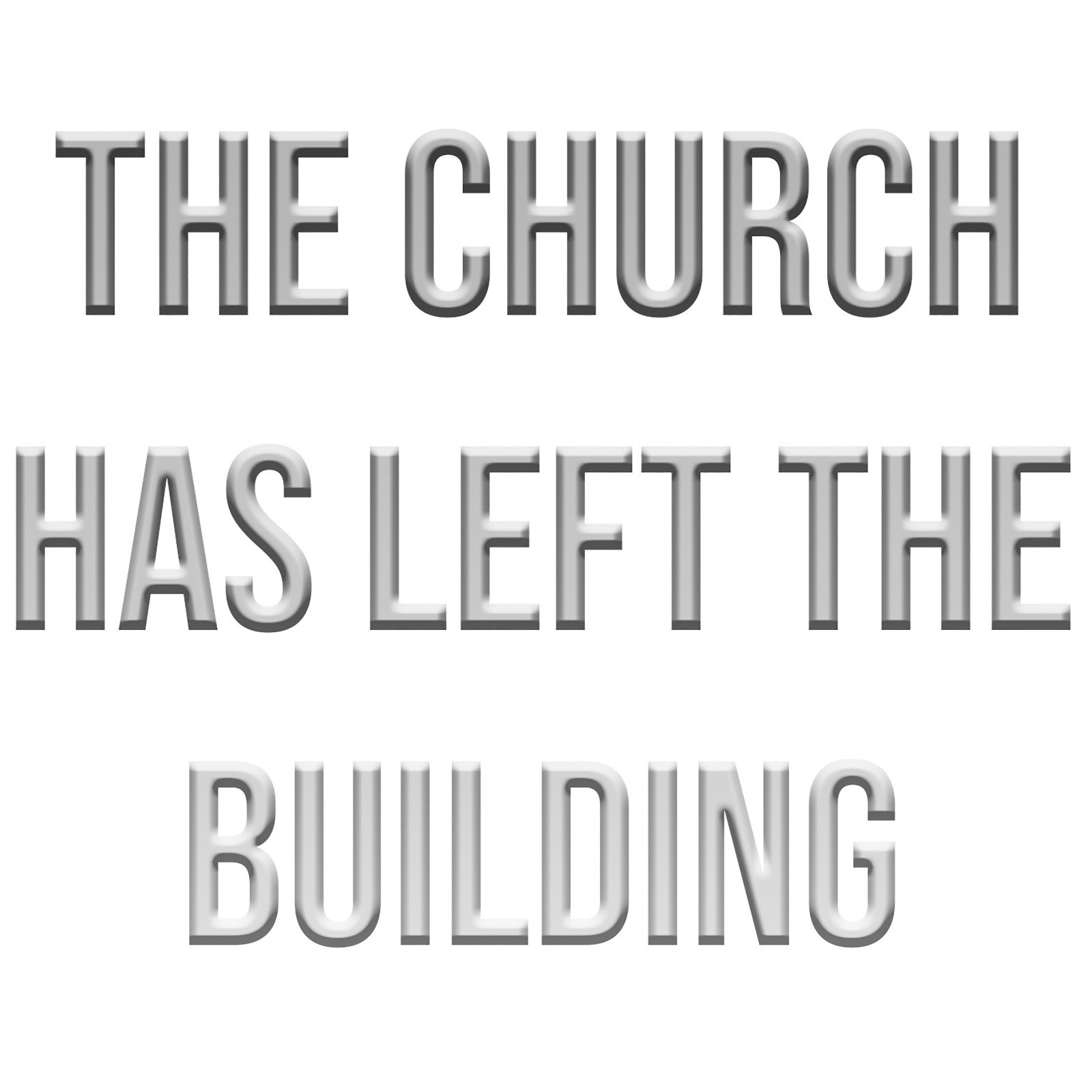 The Church Has Left the Building | Christian Decal for Laptop or Water Bottle