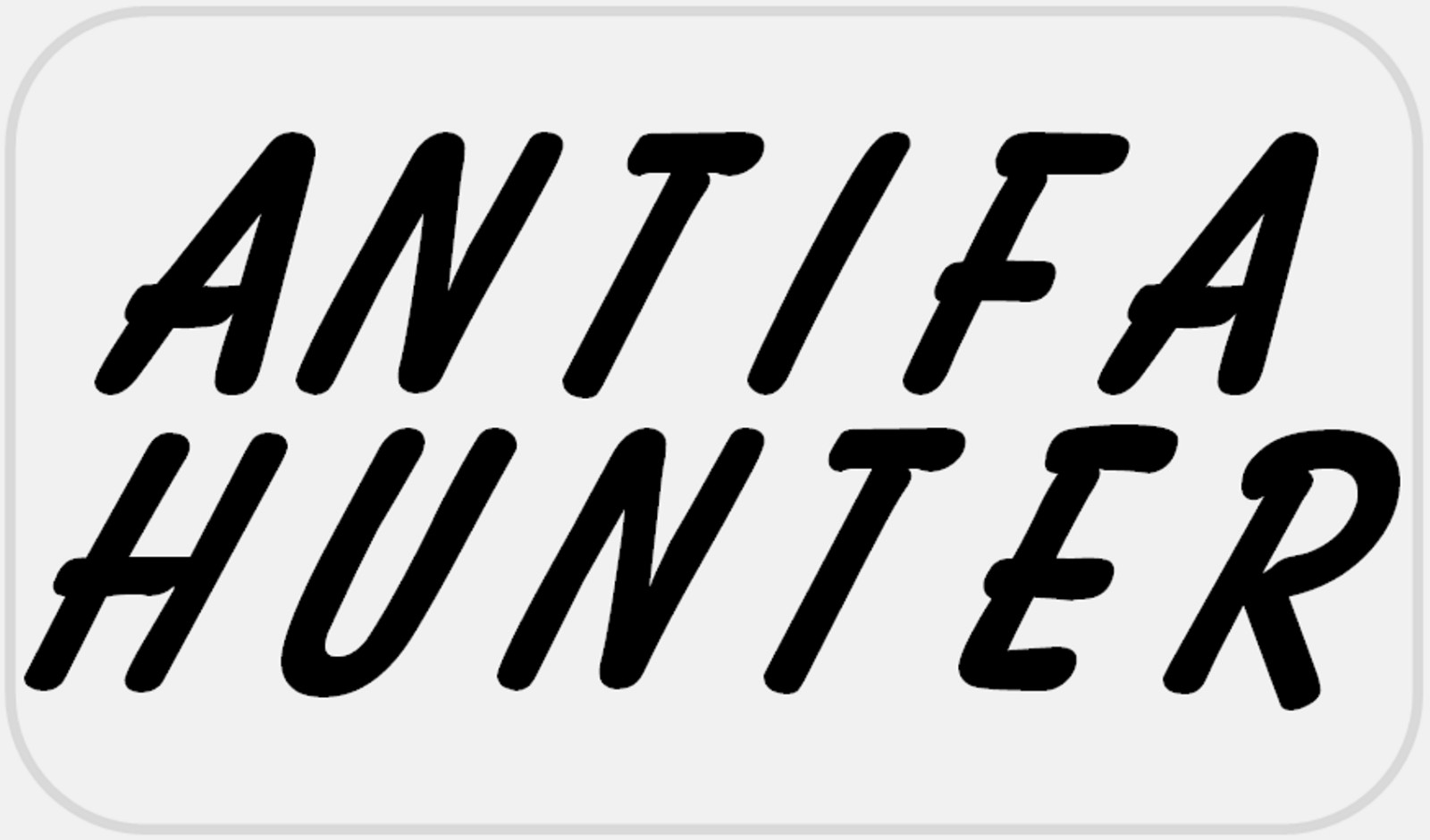 Antifa Hunter – 50 Stickers Pack 2.25 x 1.25 inches – Anti Against Slogan