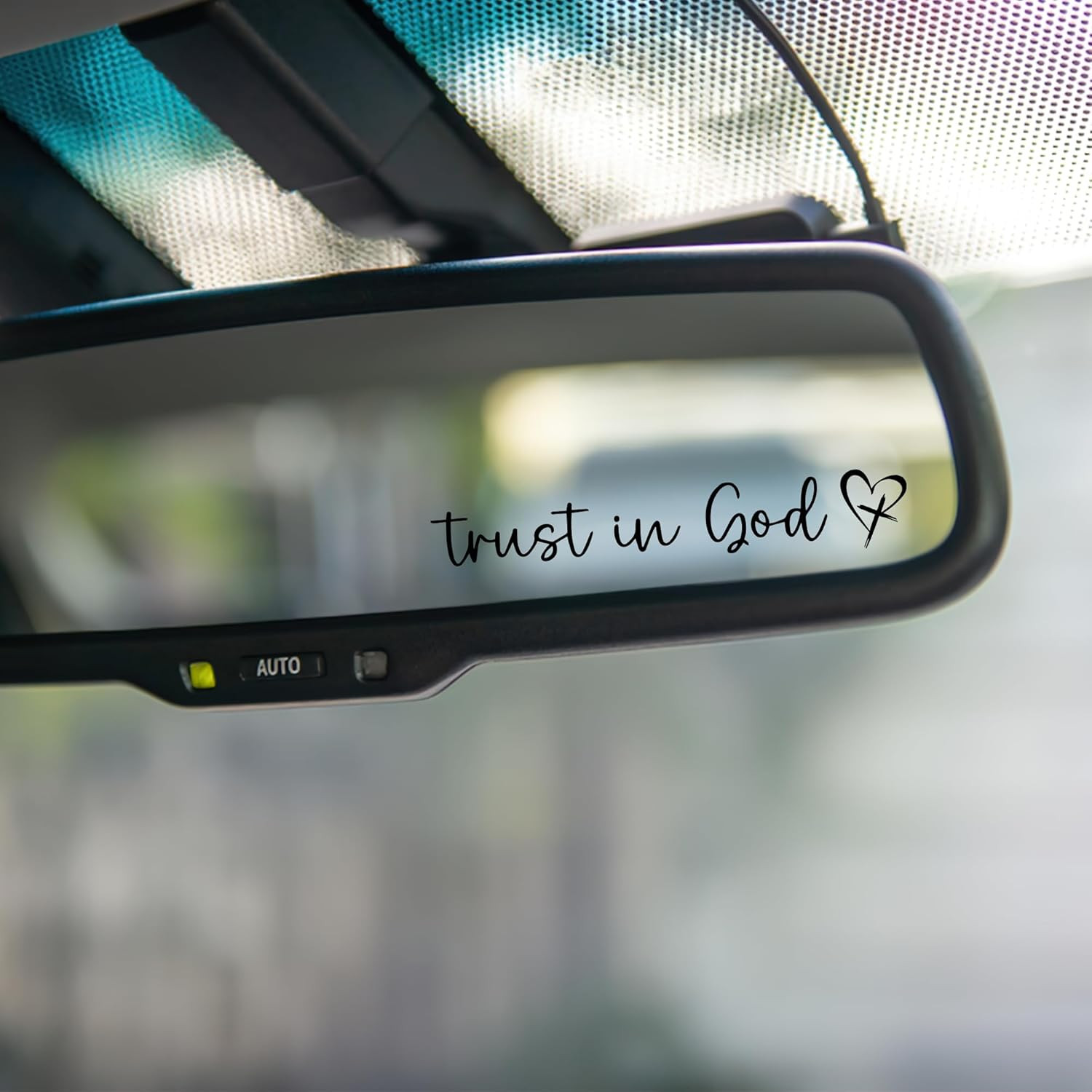 [1-Pack ] Trust in God -Rearview Mirror Phone Case Stickers