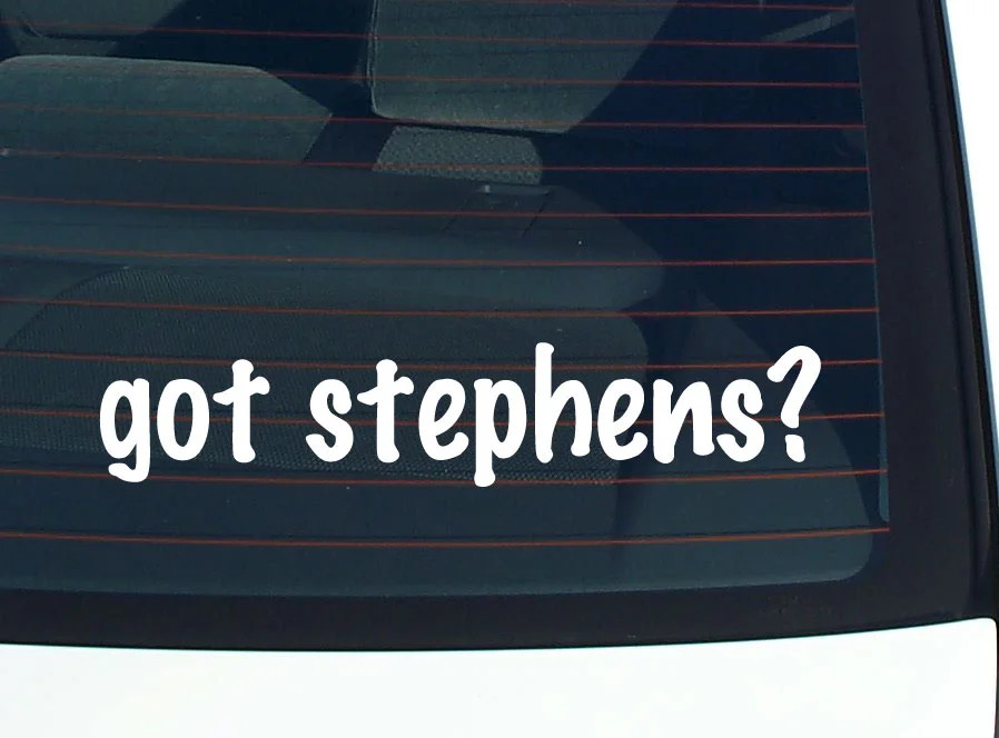 got stephens? FUNNY VINYL CAR DECAL STICKER FAMILY LAST NAME