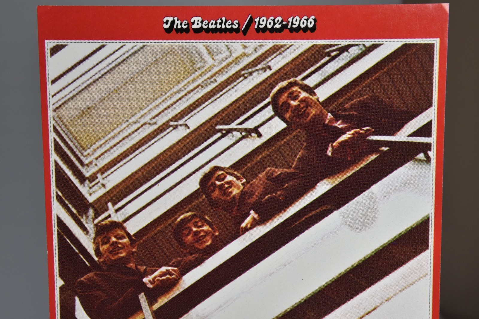 Vintage The Beatles Red Album Cover Art 6" Art Print 45 Record Paper ONLY