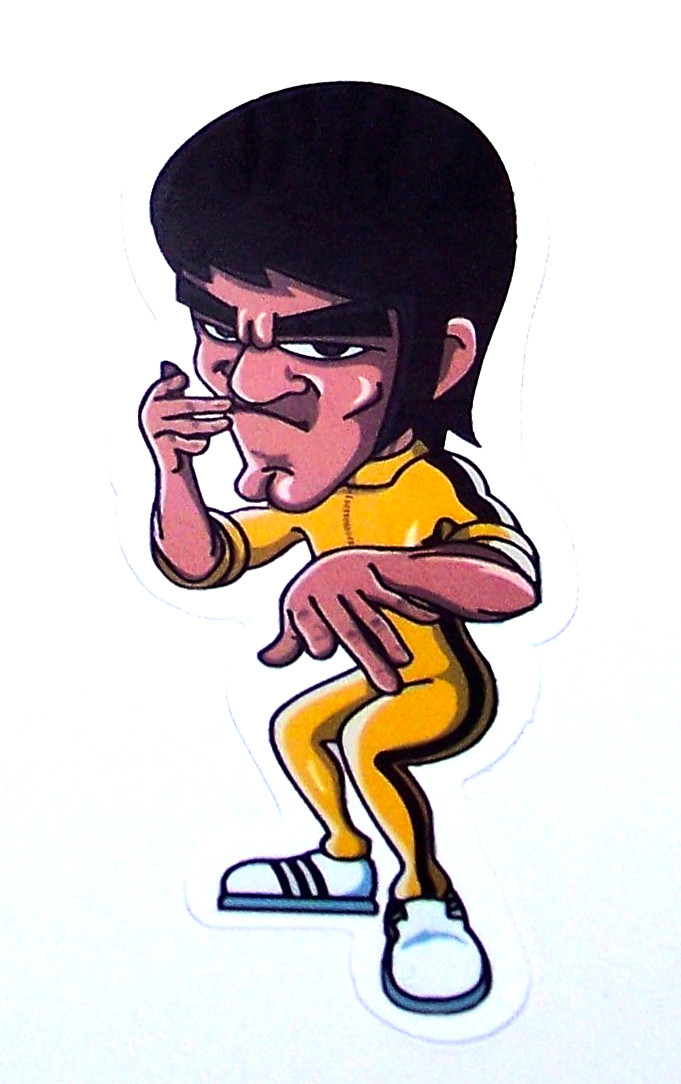BRUCE LEE – Logo Die Cut Sticker Decal TV Movies Martial Arts Karate Bruce Lee