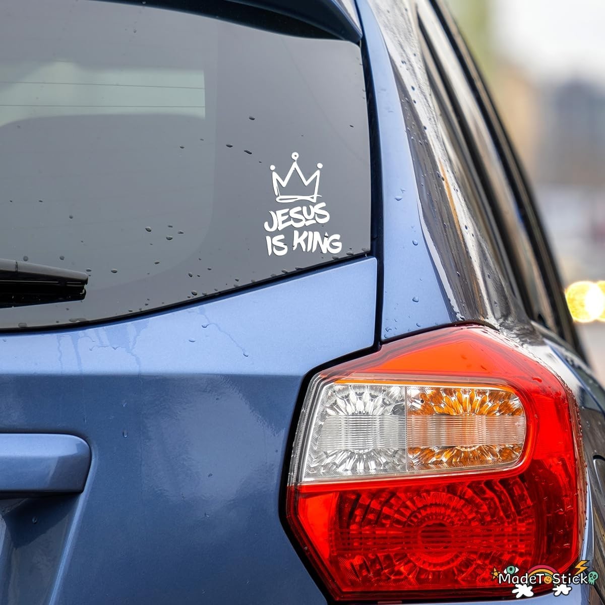 Jesus is King 6" x 4.5" Sticker Vinyl Decal