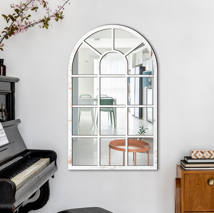 Arched Window Acrylic Mirror Sticker Imitation Window Design Mirror Sticker
