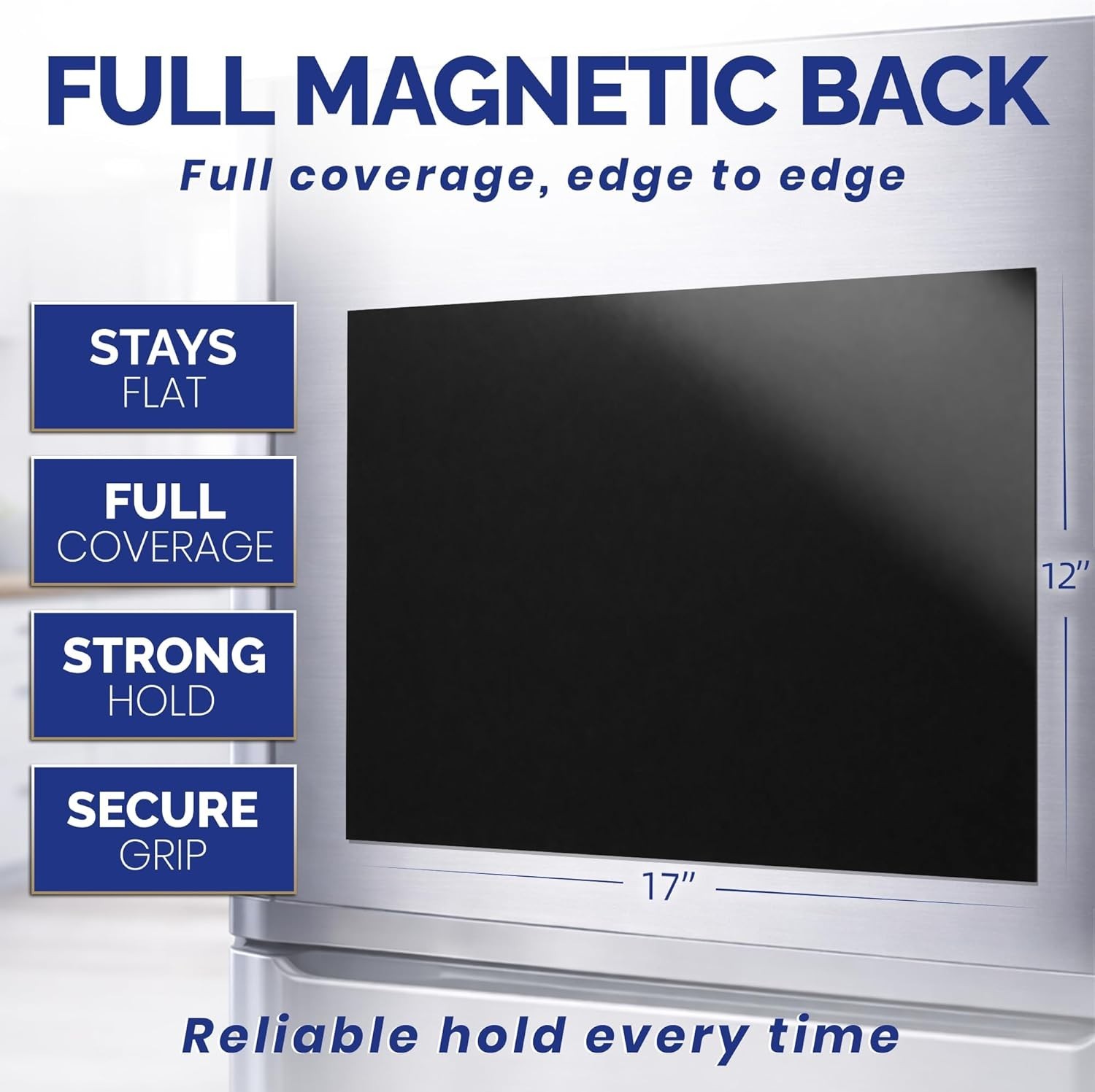 Magnetic Dry Erase Calendar for Refrigerator – 17×12” Stain-Resistant, Large Wri