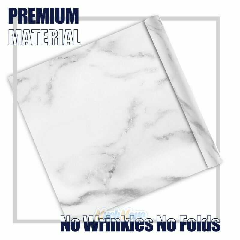 PVC Marble Countertop Contact Paper Waterproof Kitchen Wallpaper Self-Adhesive