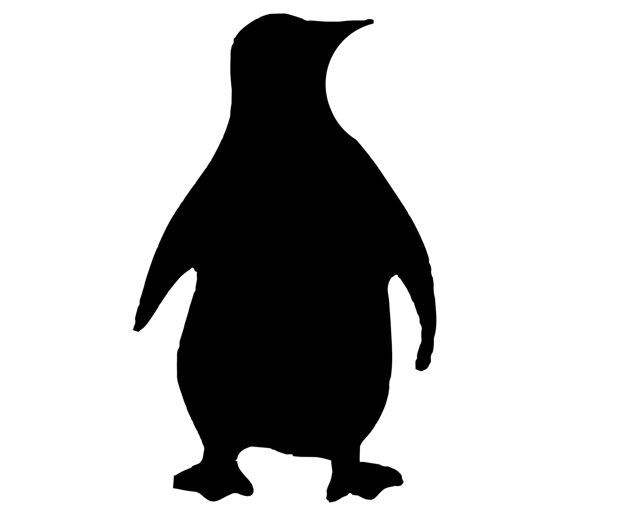 4" X 6.8" Penguin Vinyl Decal Sticker for Car Door Home Window Wall Table Laptop