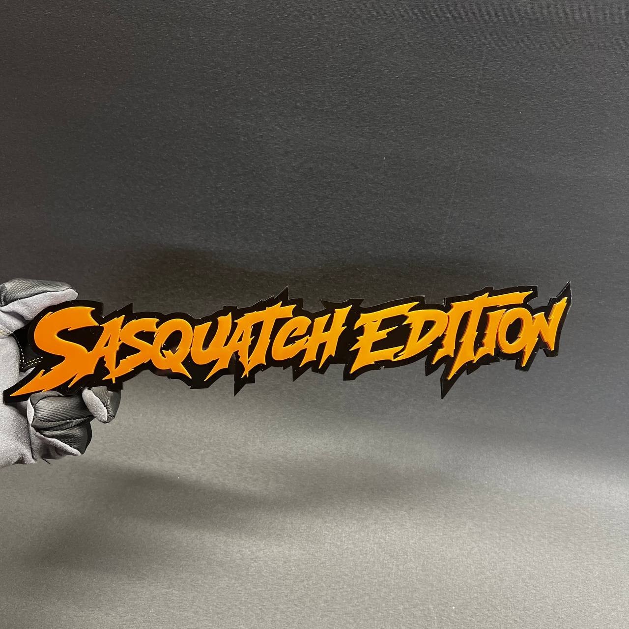 1X SASQUATCH EDITION Custom 3D Text Car Badge Fender Emblem Tailgate Toolbox