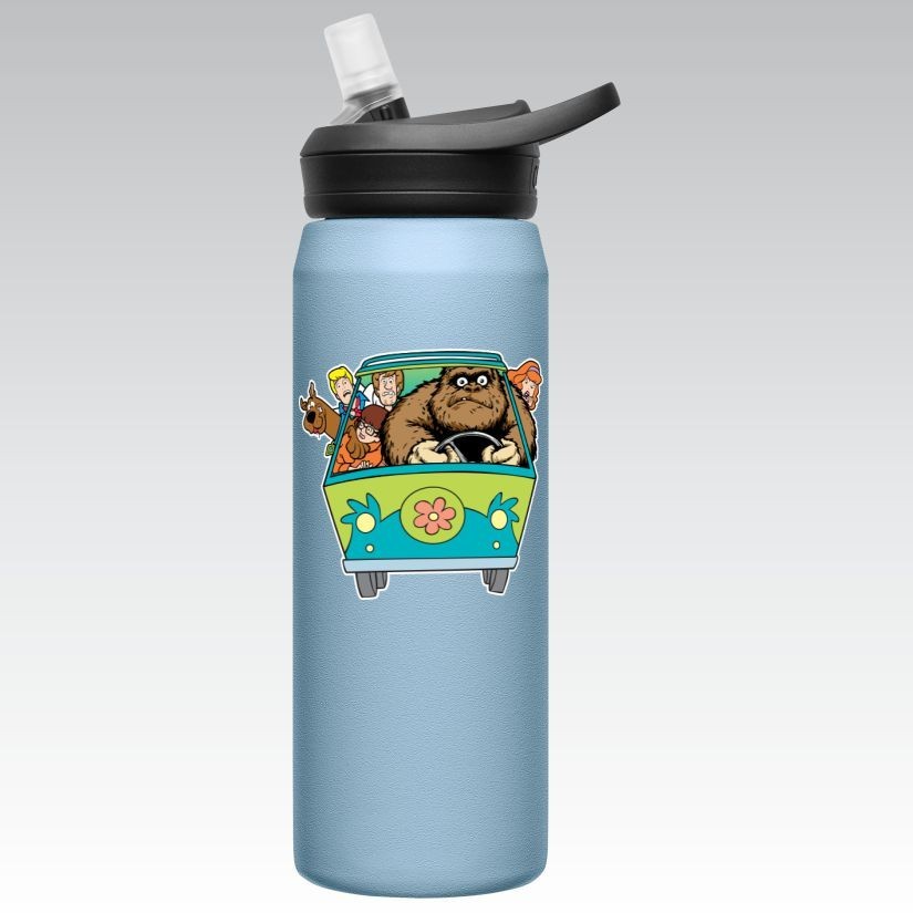 Sasquatch driving Mystery Machine, Scooby, Bigfoot Precision Cut Decal
