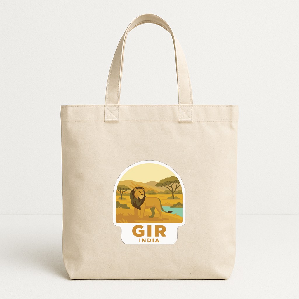 Gir India Iron On Heat Transfer Vinyl HTV Die-Cut World National Parks