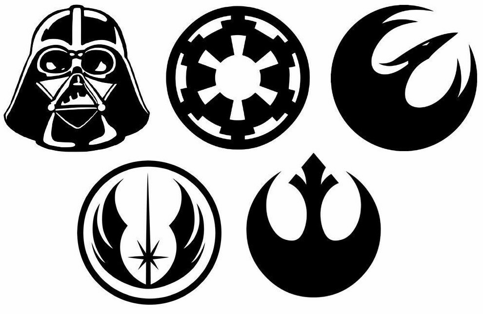 Star Wars Vinyl Decal Sticker Signs Door Car Window StarWars Symbols USA Seller