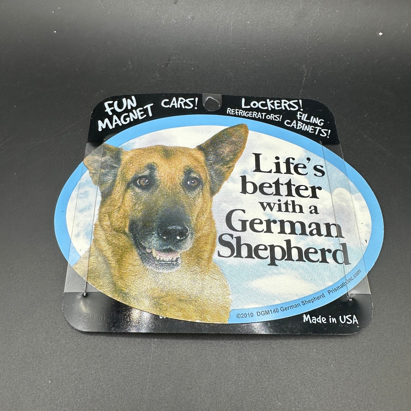 Life's better with a Dog Magnet Decal Oval Made in the USA Prismatix Pick Breed